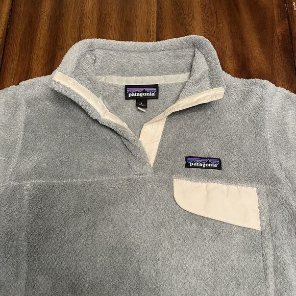 Patagonia Size S Re-Tool Snap-T Pullover Fleece Sweater Gray - Picture 3 of 6